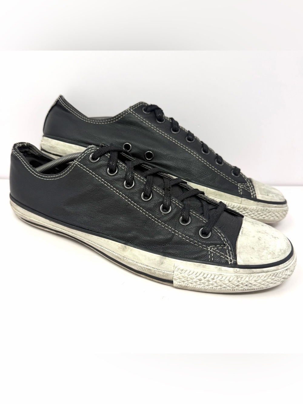 Converse x John Varvatos Men’s Chuck Taylor Allstar Sz 13 Blk Leather Distressed